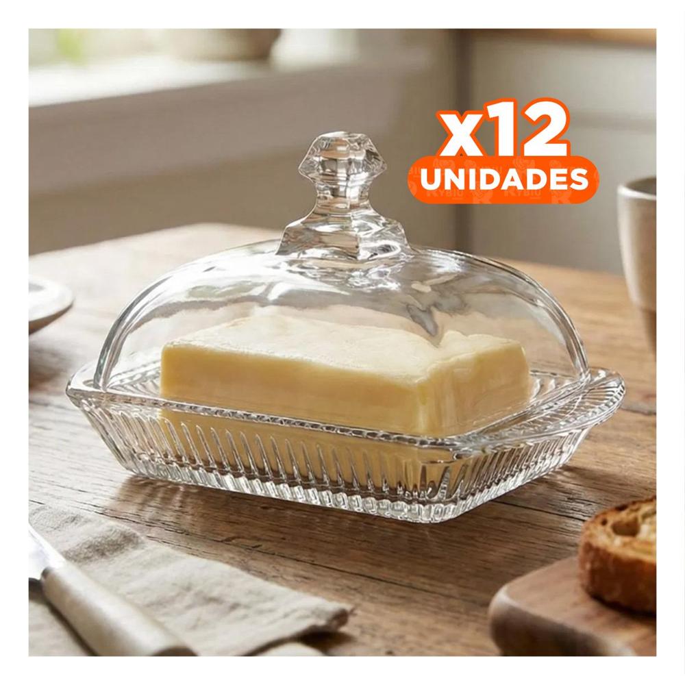 Pack12 Recipiente Conservador para Mantequilla Transparente Cocina Moderna YRegalo Sticker