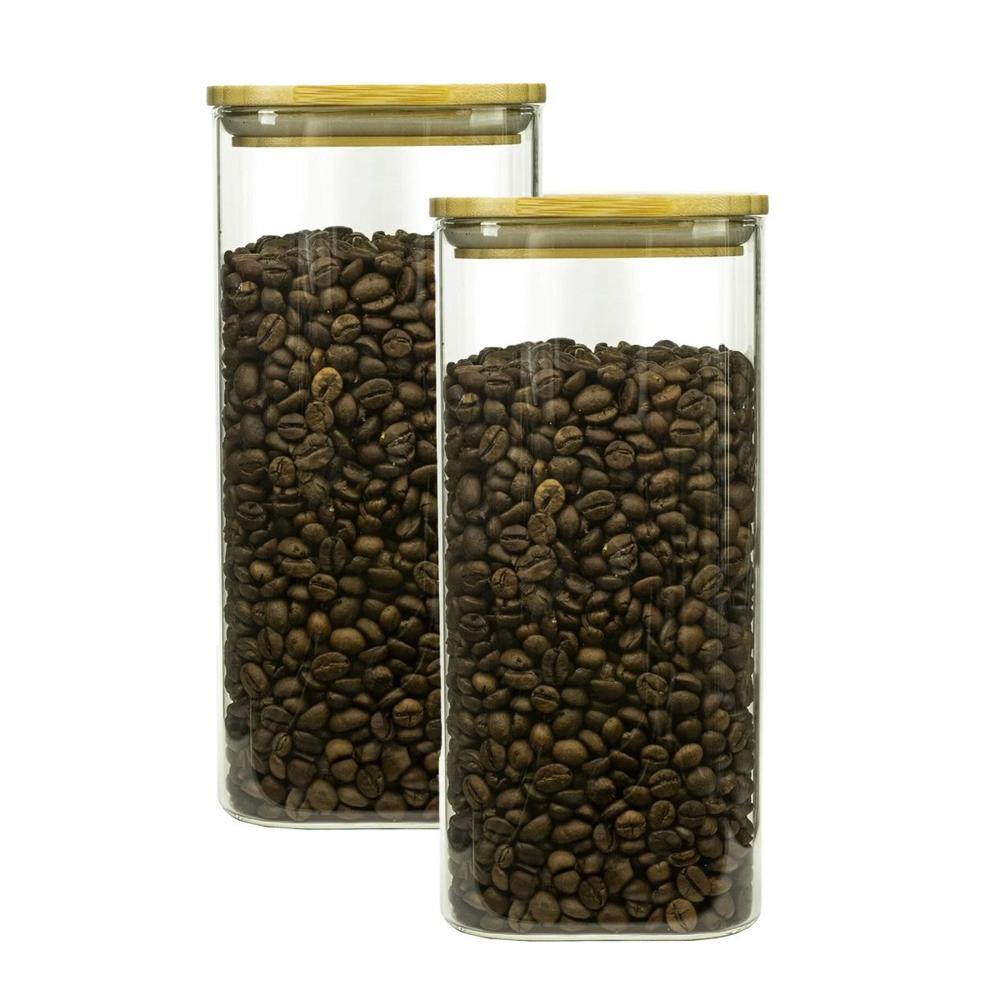 Frasco De Acrilico Para Organizar Alimentos Transparente 1900ml Y Regalo Sticker
