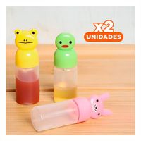 Pack2 Frasco Mini Cremero para Snacks Infantiles y Café Set 3 Y Papel Regalo