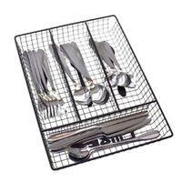 Caja Negra con 4 Espacios para Servicios Fabricada en Metal Resistente YRegalo Sticker