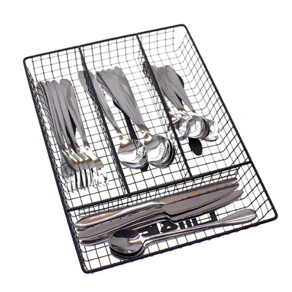 Caja Negra con 4 Espacios para Servicios Fabricada en Metal Resistente YRegalo Sticker