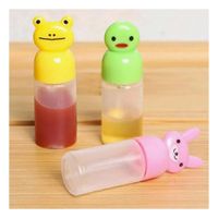 Botella Mini Cremero para Leche y Café con Animalitos Set 3 Y Papel Regalo