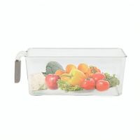 Bandeja Organizadora con Asa para Refrigerador en Acrilico Asa Plomo YRegalo Sticker