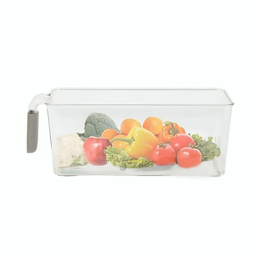 Bandeja Organizadora con Asa para Refrigerador en Acrilico Asa Plomo YRegalo Sticker