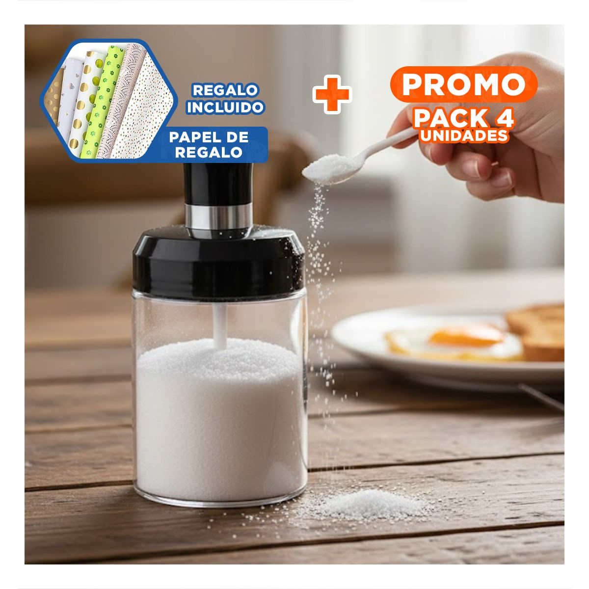 Pack4 Portahuevos Transparente Apilable 3 Niveles Hogar Cocina Facil Y Papel Regal3