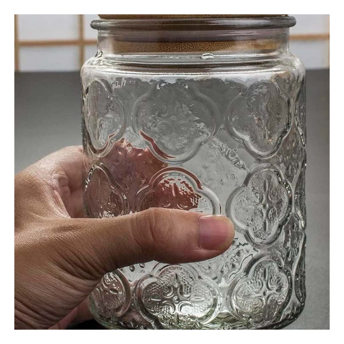 Frasco de Vidrio con Tapa y Flores para Regalos y Decoracion  y notas