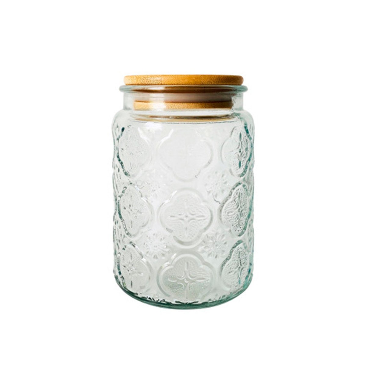 Frasco de Vidrio con Tapa y Flores para Almacenamiento Creativo Y Regalo Sticker