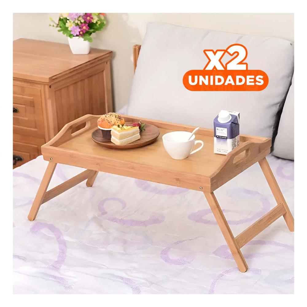Pack2 Mueble Auxiliar Plegable para Casa en Tono Mostaza con Diseno Funcional Y Papel Regalo