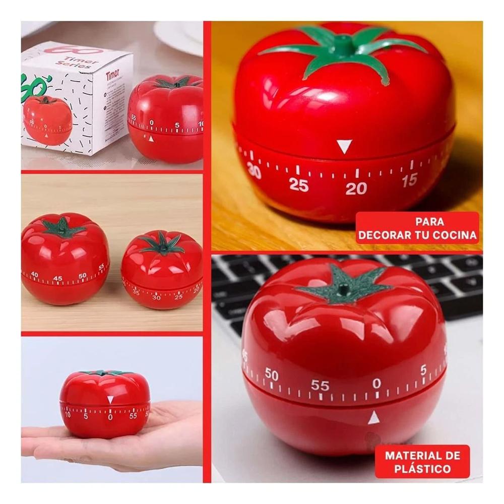 Cuenta Regresiva Tomate Rojo para Organizar Recetas y Tareas en Casa Y Ligas Regalo