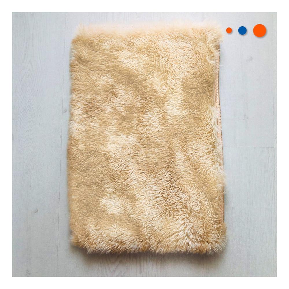 Alfombra Camello y Crema Rectangular con Dimensiones 40x60cm