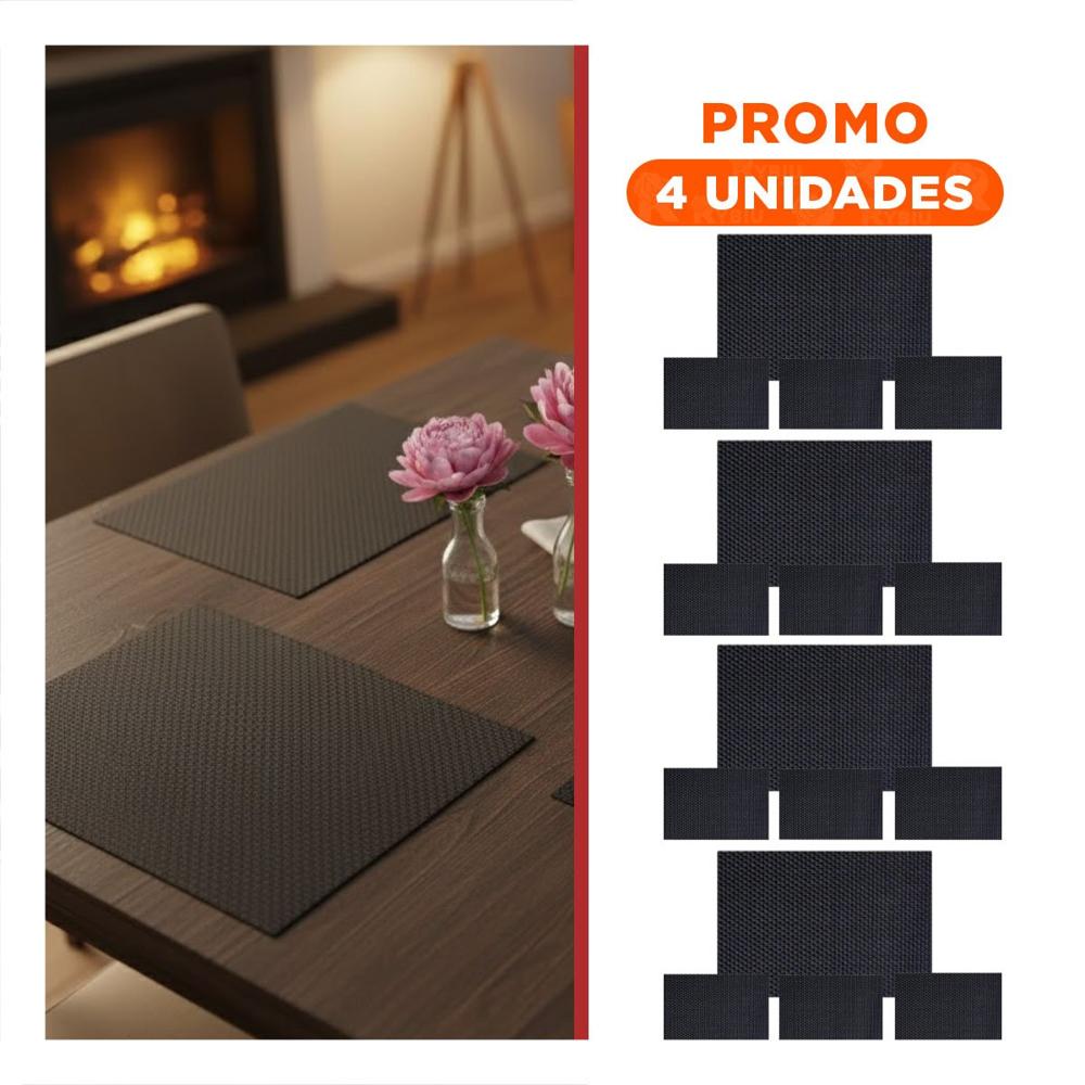 Pack4 Formato de Mesa Rectangular 4 Piezas para Uso Familiar en Casa Y Papel Regalo