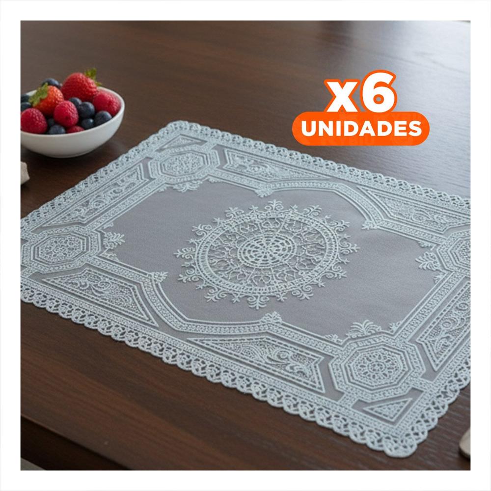 Pack6 Protector Elegante Plateado con Motivo Mandala para Decoracion Festiva YPapel Regalo