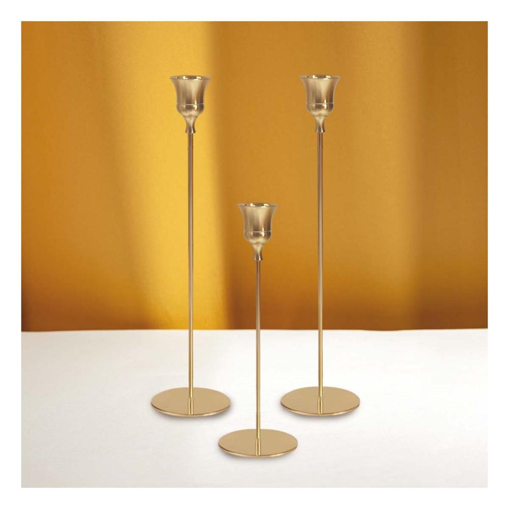 Portavelas de Metal Decorativo para Hogar con Estilo Elegante y Uso Interior