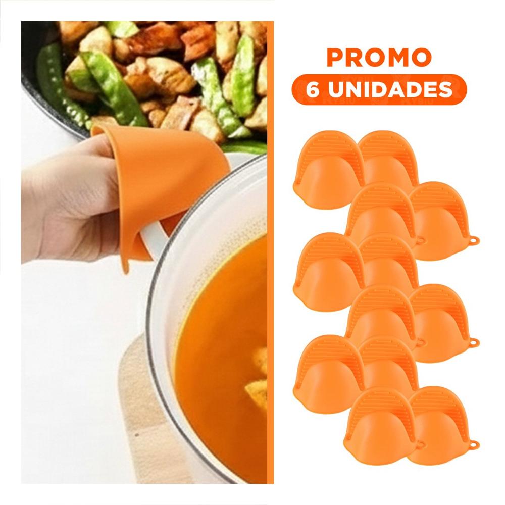 Pack6 Protecciones Cubiertas de Silicona Naranja para Preparar 7.3x9.5cm YRegalo Sticker