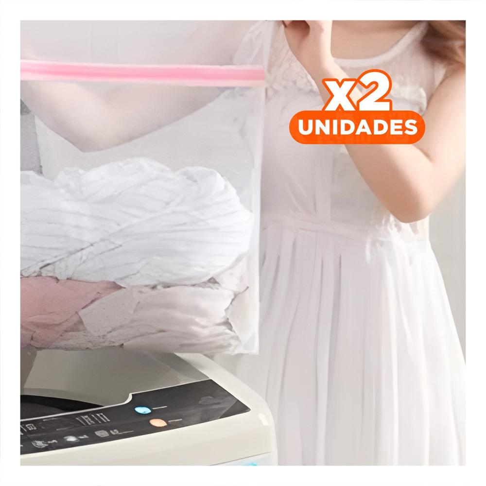 Pack2 Saco de Malla Blanca para Lavado Diario y Dormitorio Y Papel Regalo
