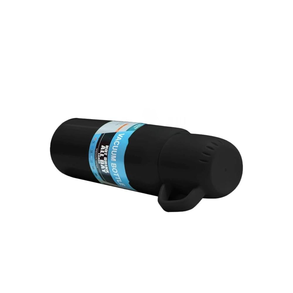 Vaso Termico de 500 ml con 3 Tazas Negro para Casa y Oficina Ejecutiva Y Regalo Sticker