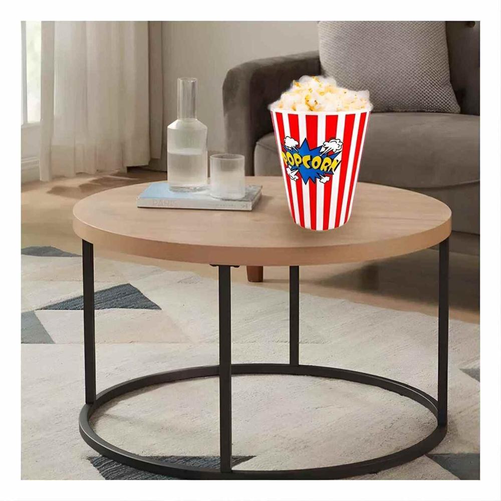 Cubeta Vaso Popcorn Color Rojo para la Gestion en Familia Real Linda Y Papel Regalo