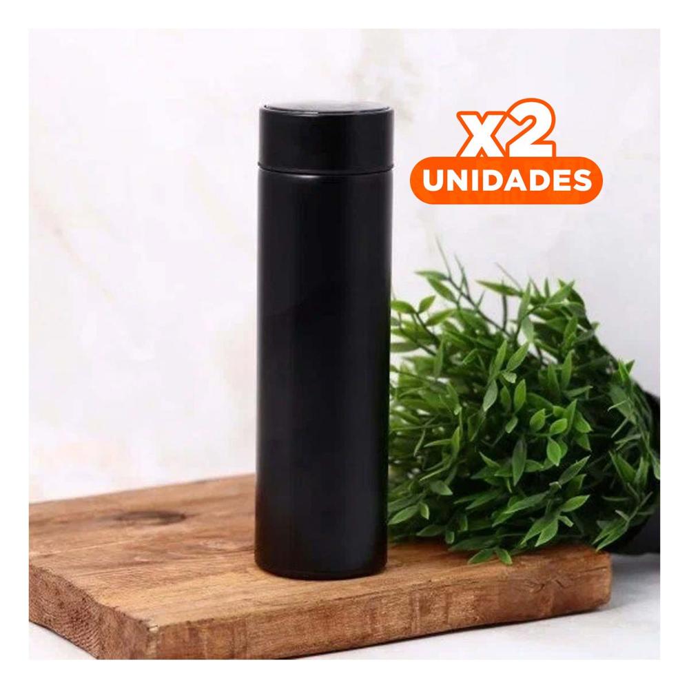Pack2 Termo de Viaje Digital 500 Ml con Filtro de Te para Cafe o Te en Cualquier Lugar