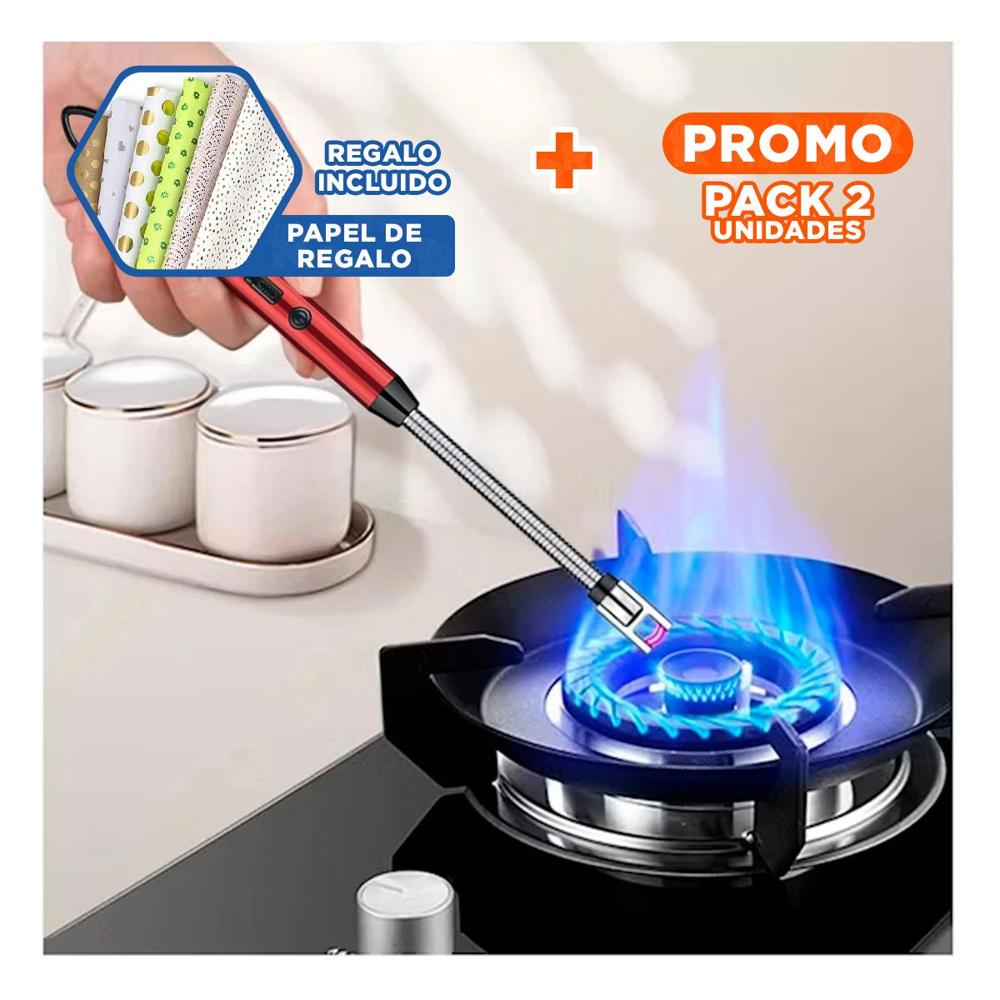 Pack4 Version Recargable en Rojo Moderno Compacto y Duradero