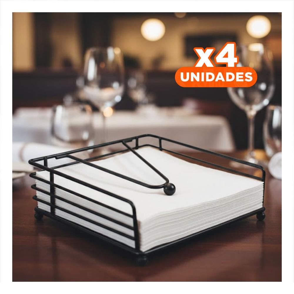 Pack4 Dispensador Moderno de Color Negro con Base de Hierro y Brazo Firme Y Regalo Sticker