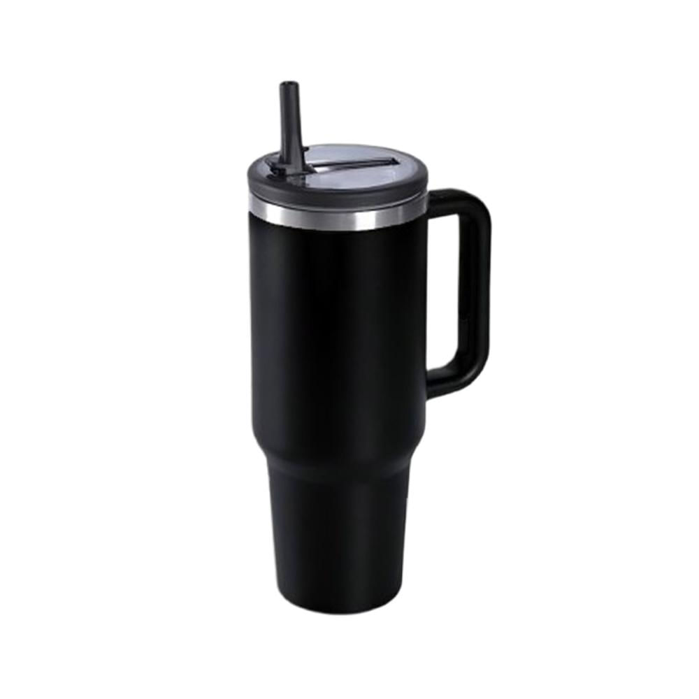 Termo Color Negro 1200ML con Asa Lateral y Pico Reutilizable ABS y Acero YRegalo Sticker