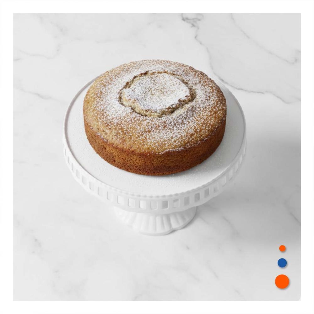 Pedestal Moderno Porta Torta Blanco 32 cm para Reposteria Y notas