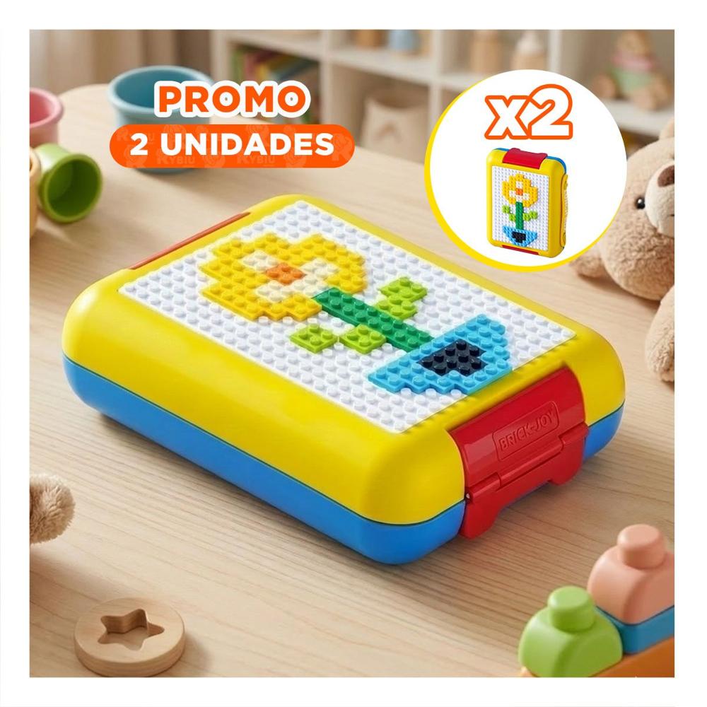 Pack2 Lonchera Escolar Lego 4 Divisiones Amarillo Practica y Resistente YPapel Regalo