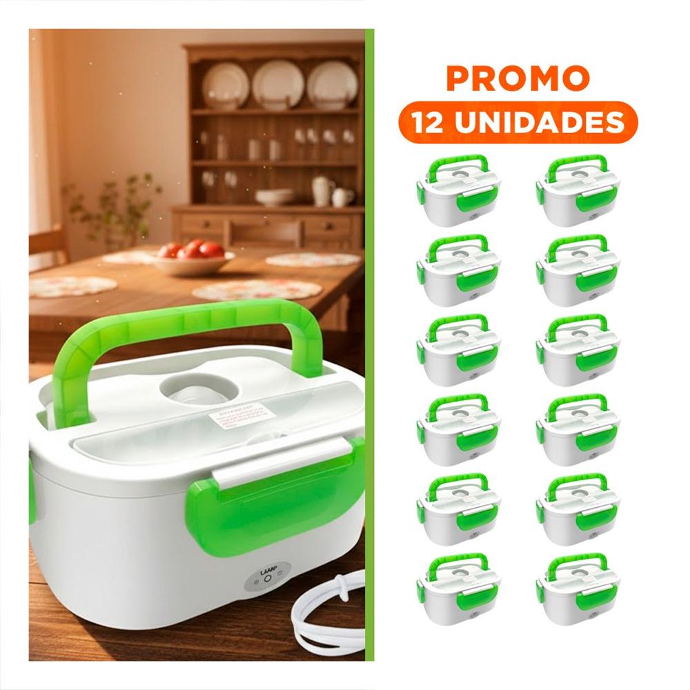 Pack12 Recipiente de Cocina Facil de Transportar y Usar en Todo Momento Verde