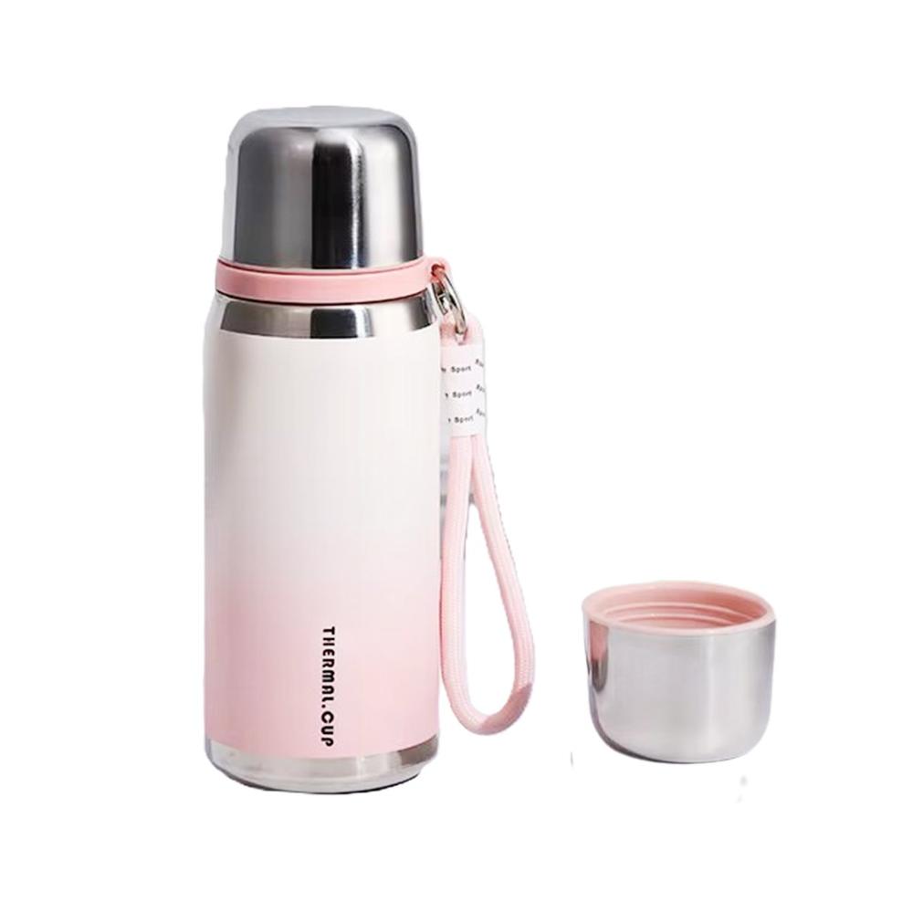Termo 800ml Rosado Resistente a Golpes y Facil de Limpiar en Casa o Oficina YRegalo Sticker