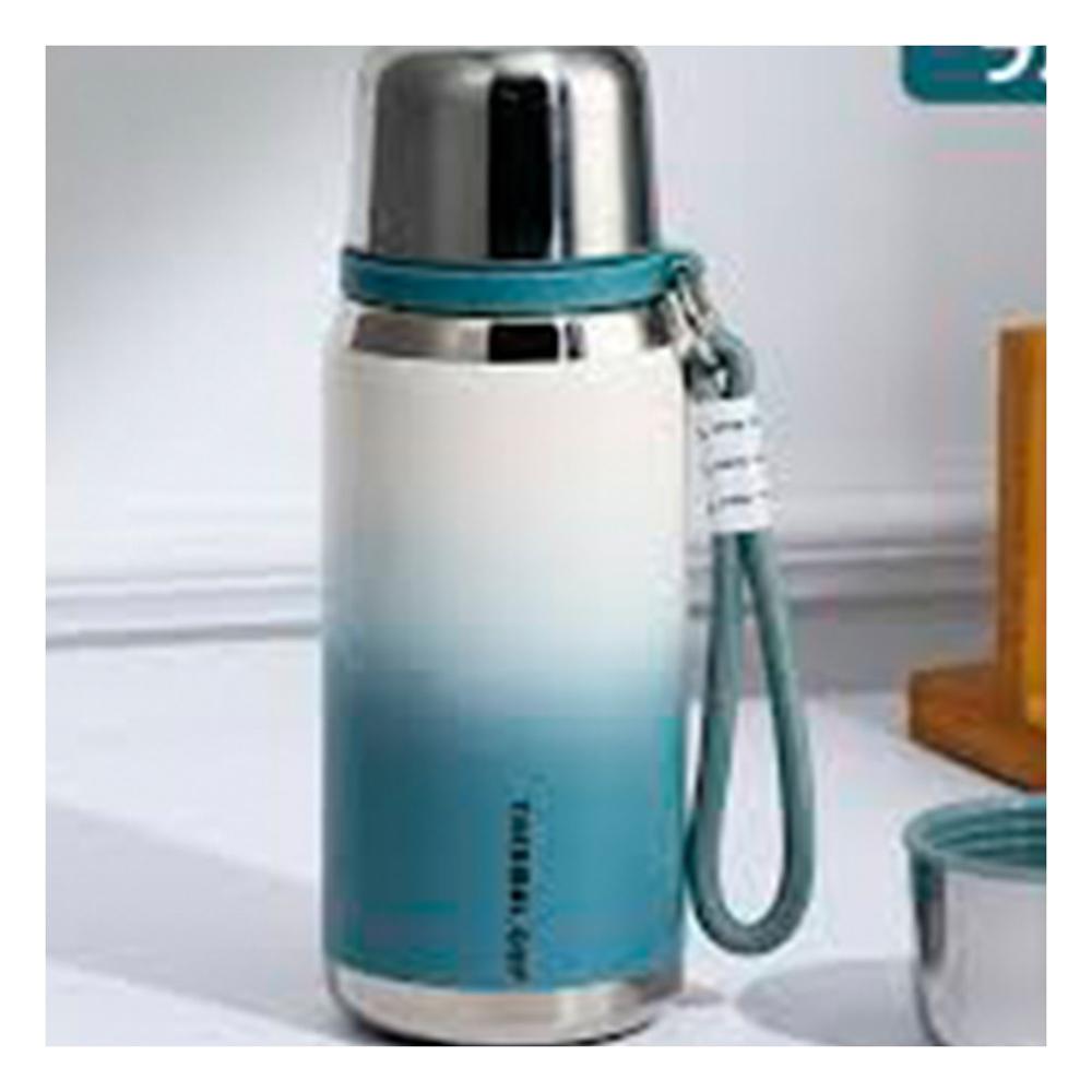 Termo 800ml Azul con Tapa Hermetica y Diseño Moderno para Oficina y Hogar YPapel Regalo