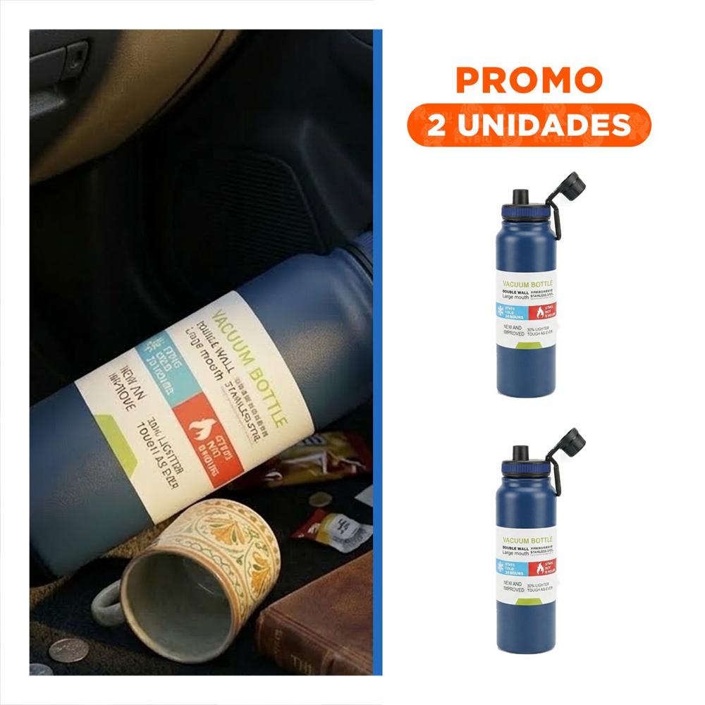 Pack2 Copo Escolar 800ml Azul para Bebidas en Casa o Escuela YRegalo Sticker