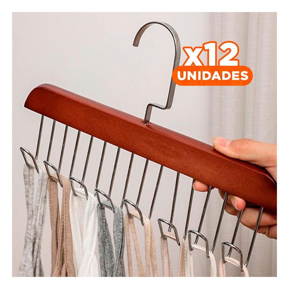 Pack12 Soporte Funcional con Ocho Ganchos para Colgar Accesorios Y Regalo Sticker