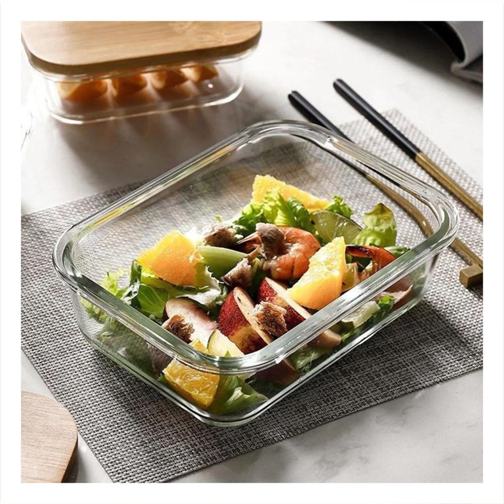 Recipientes Multiuso para Conservacion de Comida 370ml 640ml 1040ml Transparente Y notas