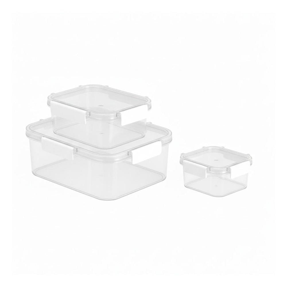 Pack de Recipientes Rectangulares Resistentes para Cocina Transparente YRegalo Sticker
