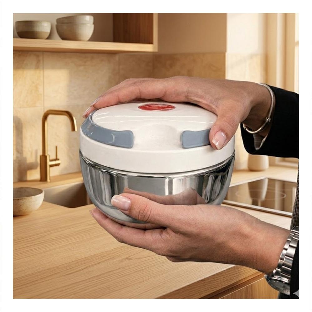 Taper para Llevar Almuerzos 1200ml Circular con Acabado Color Blanco YSticky