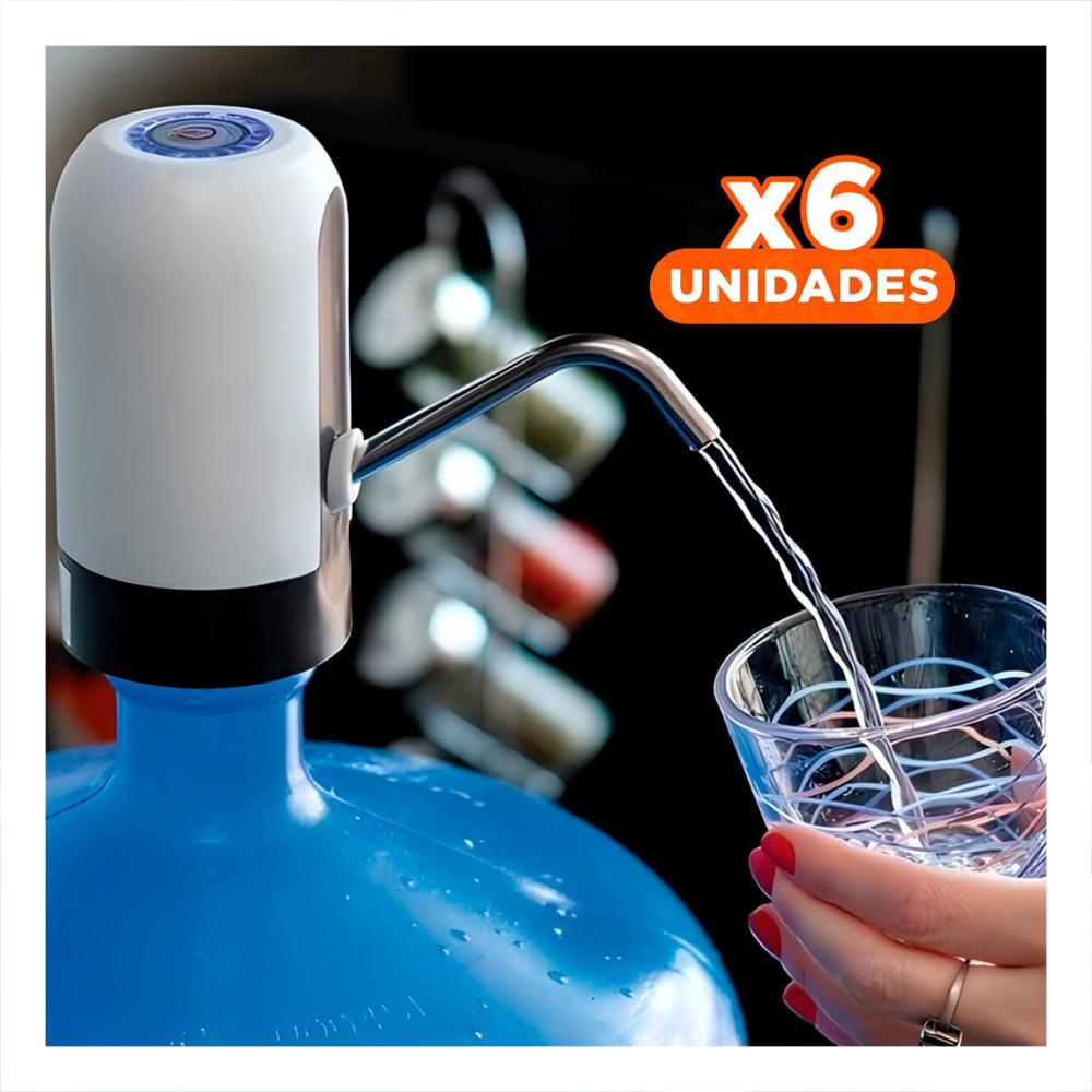Pack6 Sistema Recargable Electrico de Color Blanco para Uso Diario con Agua