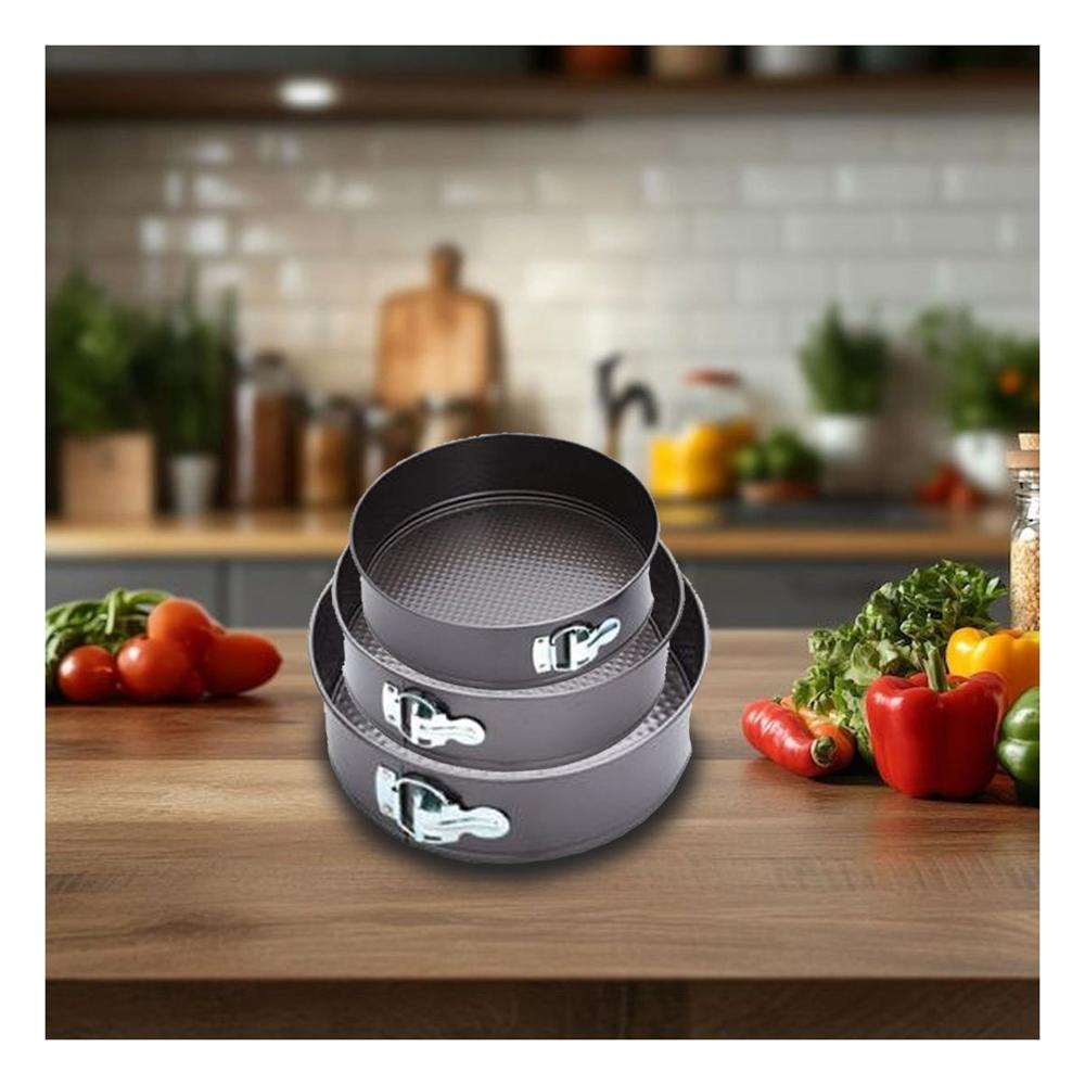 Moldes Desmontables para Cocina en Plateado con 3 Circulos y Medidas Funcionales Y Papel Regalo