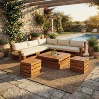 Set de terraza Codorniz 5 personas con mesa Movenda