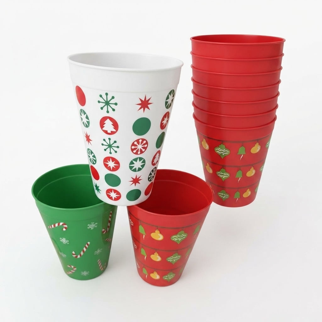 Set de 3 Vasos Navidenos Chocolatada 350ml