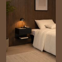 Velador Flotante Emilie Ventitas Home Negro
