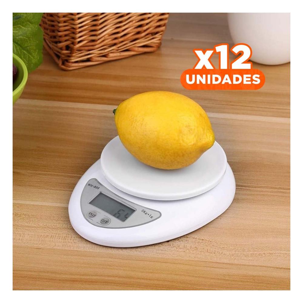 Pack12 Balanza Electronica de Cocina Digital Precisa y Pantalla LCD Y Papel Regalo