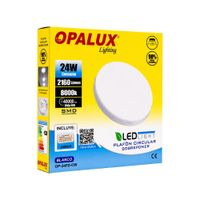 Panel Plafón LED Hielo Opalux 24W Luz Blanca