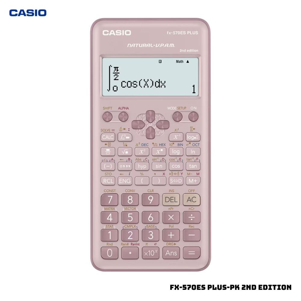 CALCULADORA CIENTIFICA CASIO FX-570ES PLUS-PK 2ND EDITION - ROSADO