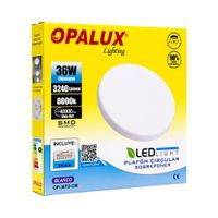 Panel Plafon LED Hielo Opalux 36W Luz Blanca