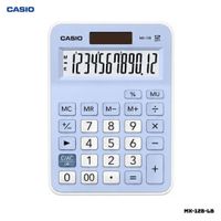 CALCULADORA DE MESA CASIO CON PANEL SOLAR MX-12B-LB - CELESTE