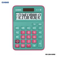 CALCULADORA DE MESA CASIO CON PANEL SOLAR MX-12B-GNRD - VERDE Y ROJO