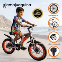 Bicicleta para Niño Aro 20 RACER X Edición Exclusiva Orange