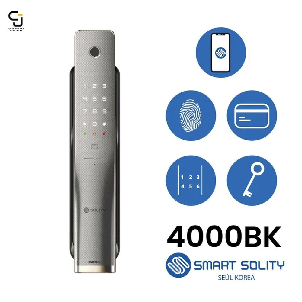 CERRADURA DIGITAL SOLITY 4000BK