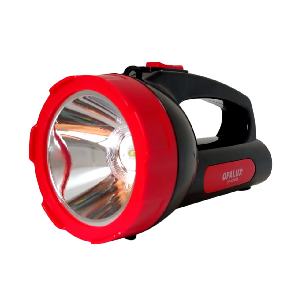 Linterna Recargable 5w Opalux Op-8295 Luz Alta Y Baja Rojo
