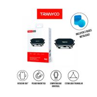 Soporte Auto Magnético Tranyoo T-Z7 360° Metal Negro